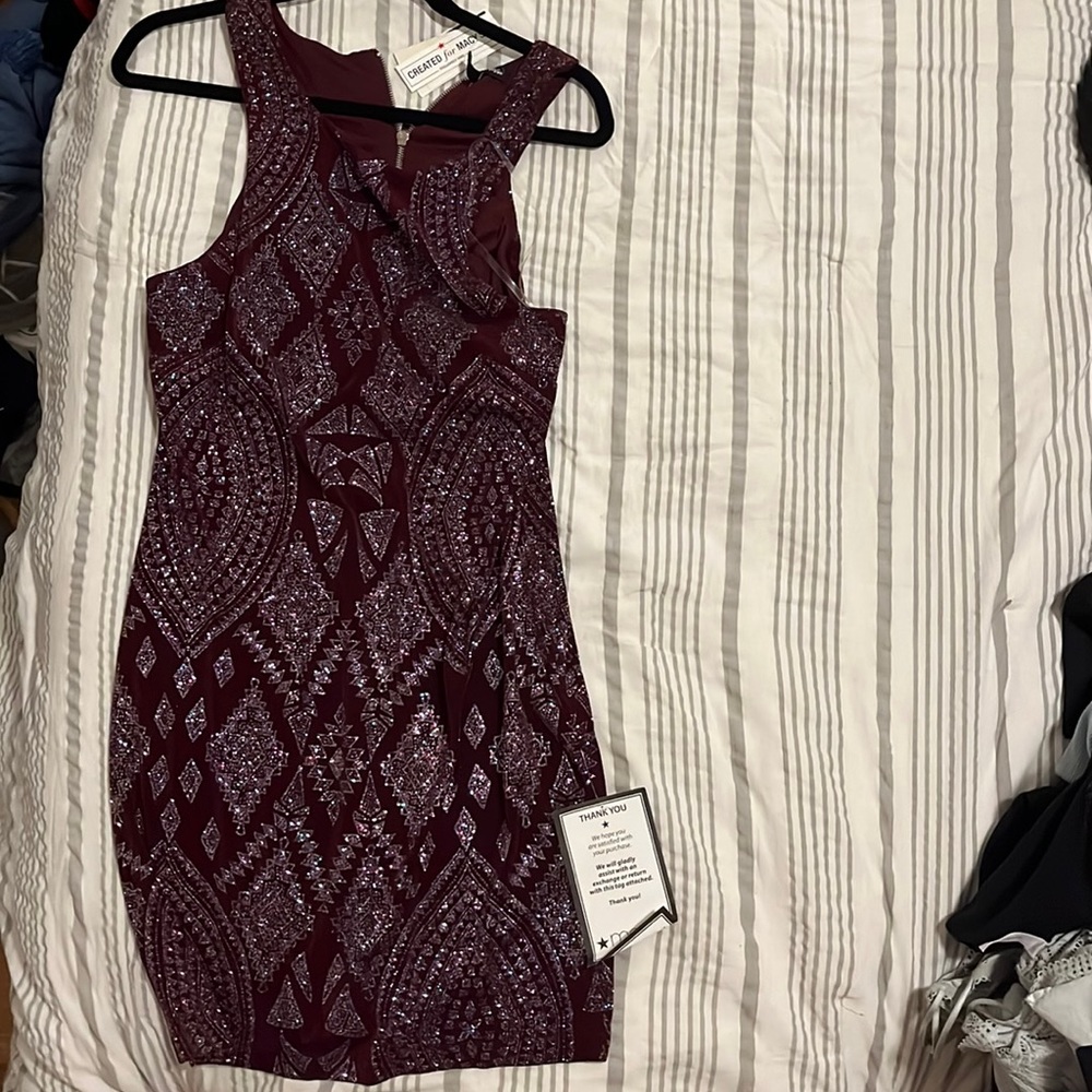 Body on mini dress